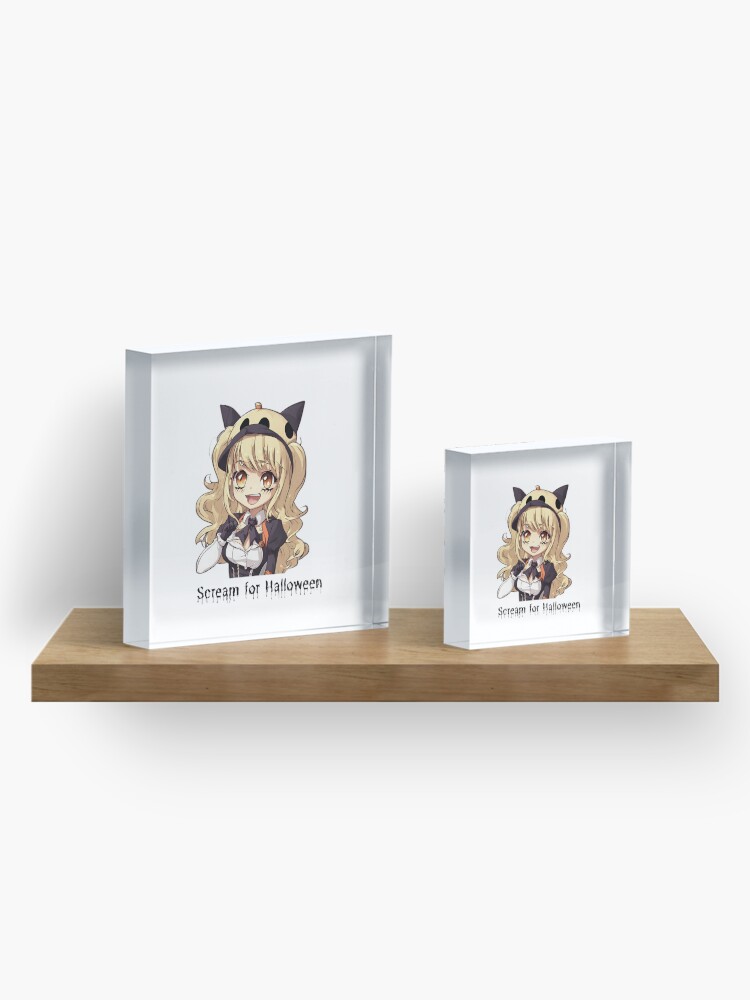 Halloween Chibi Scream acrylic block