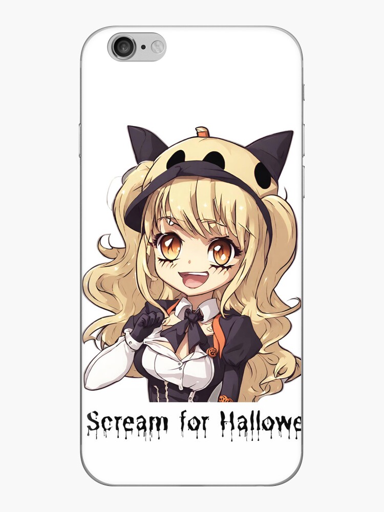 Halloween Chibi Scream iphone skin