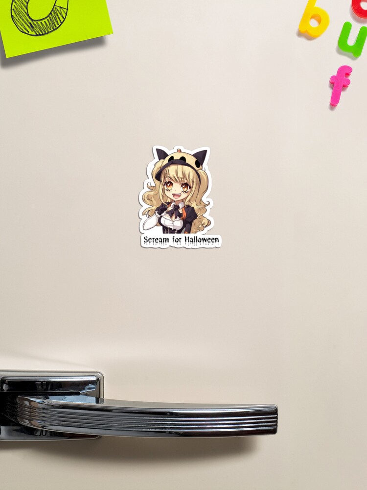 Halloween Chibi Scream magnet