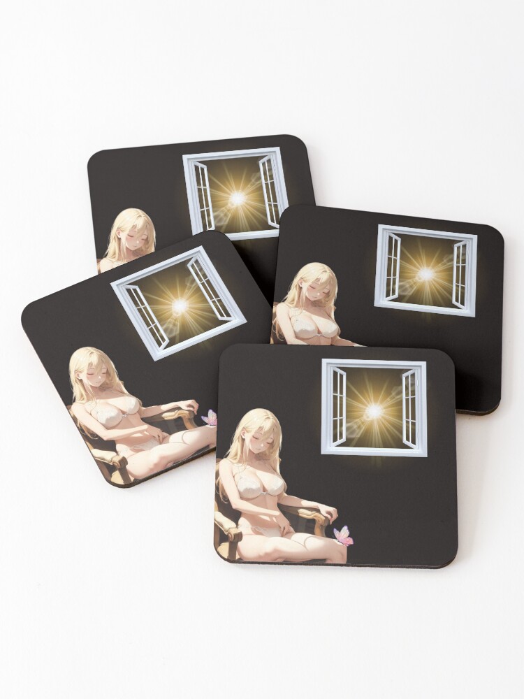 Blonde Waifucoasters